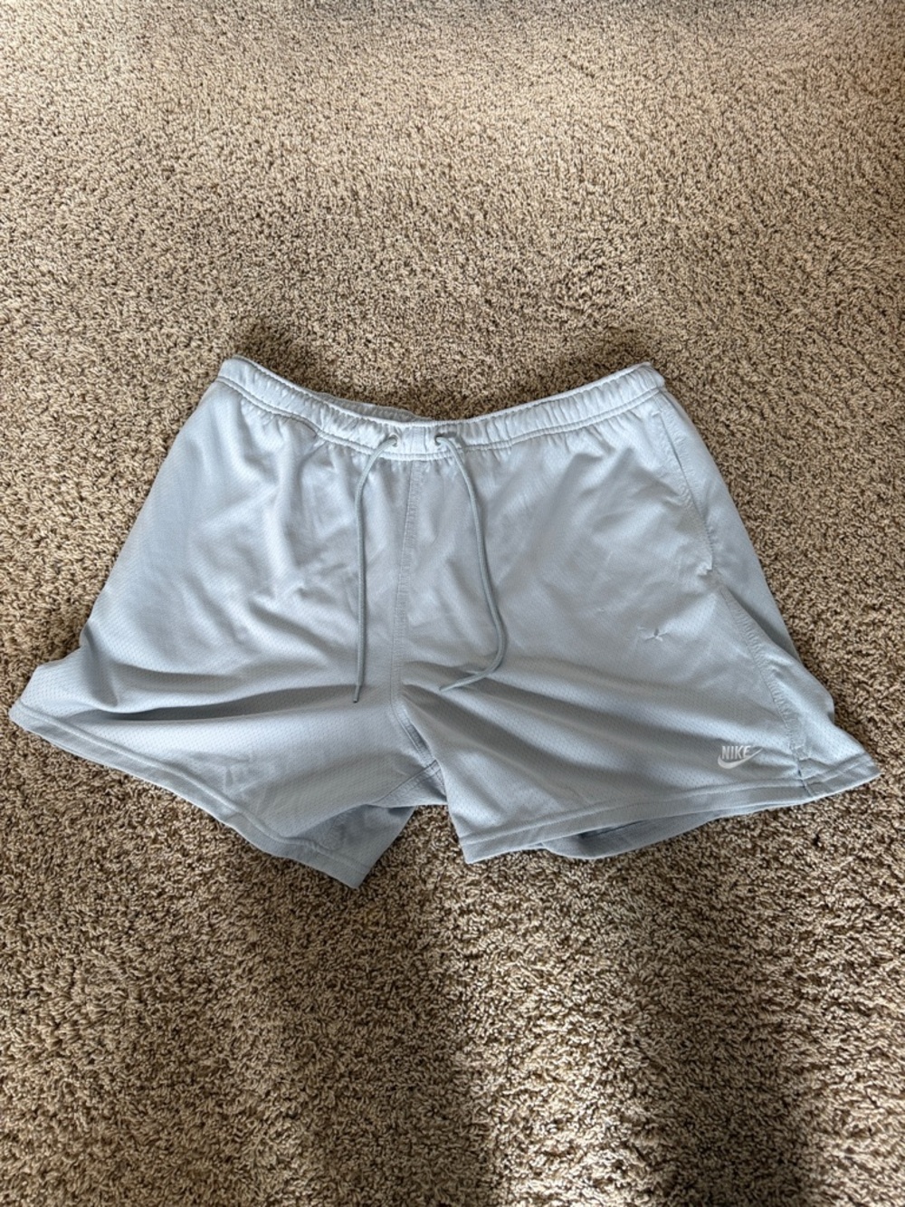 Nike Pale Blue Mesh Training Shorts